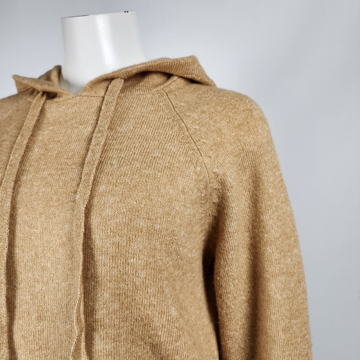 Lit Active Brown Knit Super Soft Hoodie Sweater Size S