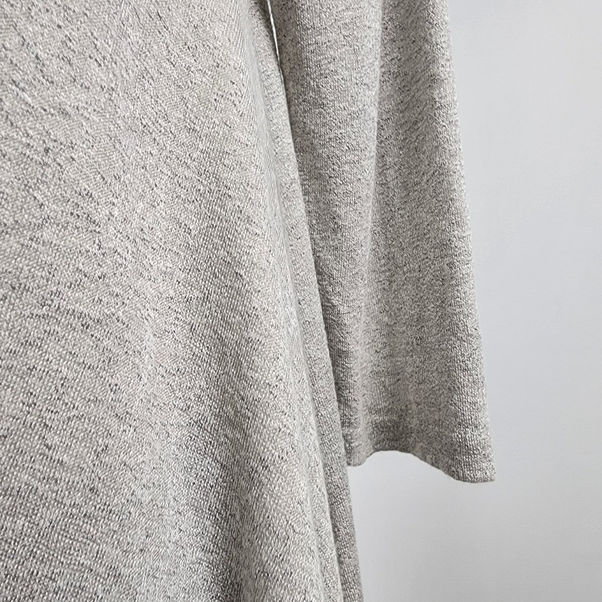 umgee Grey Cotton Knit A Line Sweater Size S