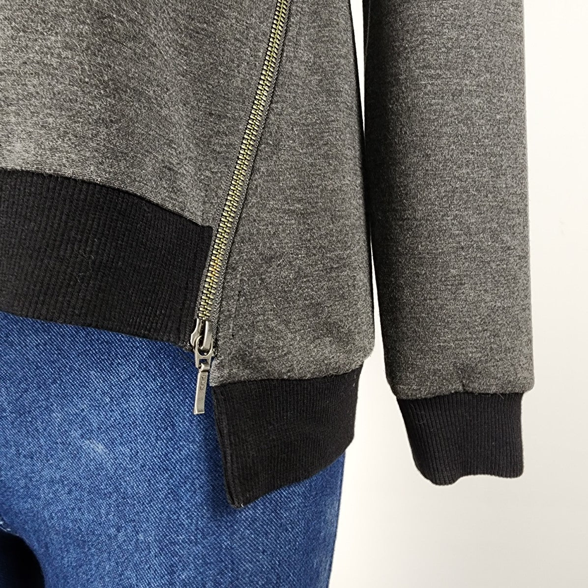 Sporting Life Grey Sweatshirt Size S Zipper Detail
