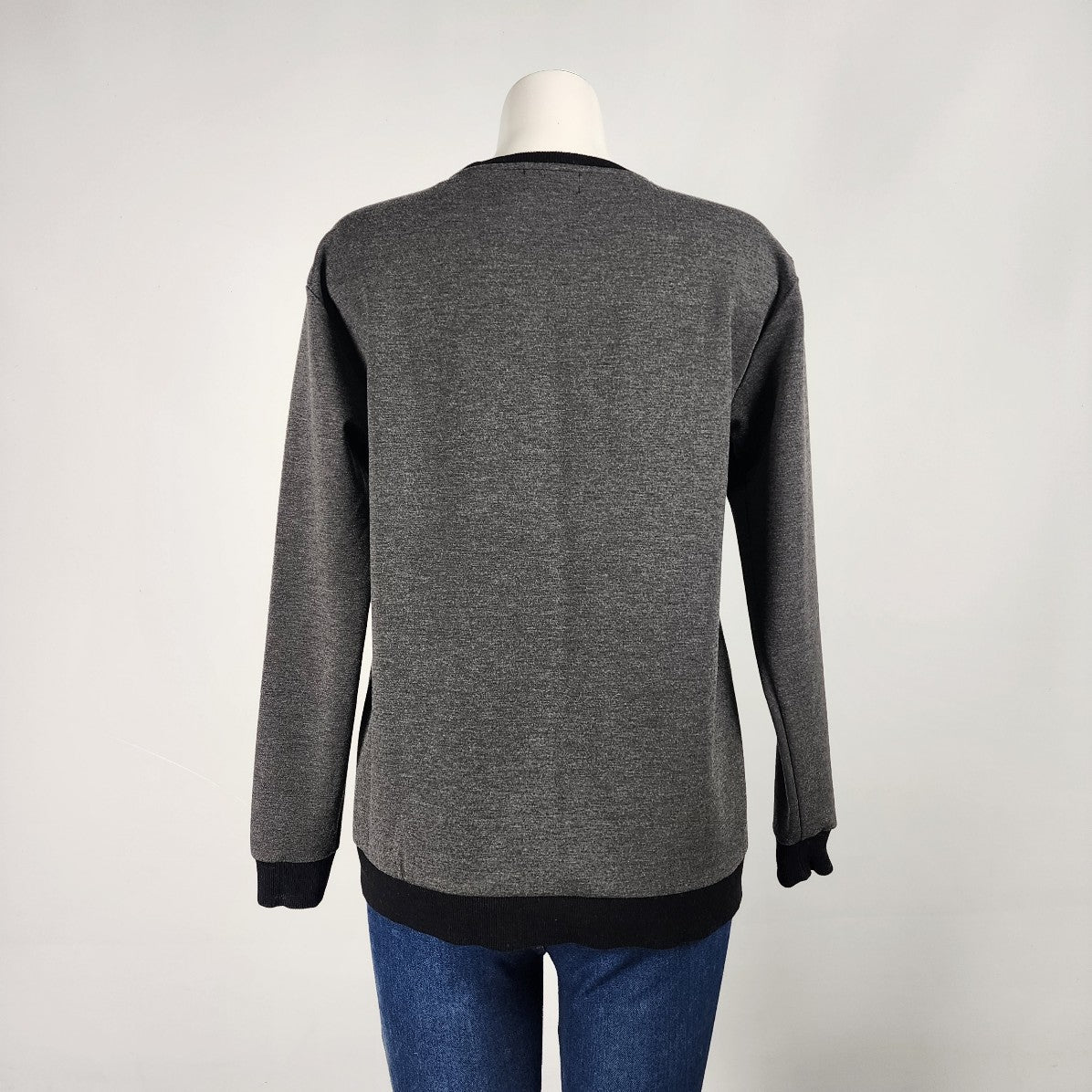 Sporting Life Grey Sweatshirt Size S Zipper Detail