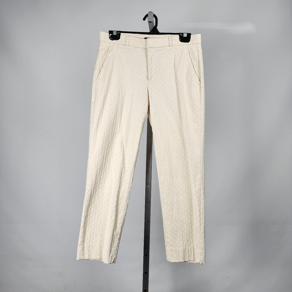 Banana Republic The Avalon Pant Cotton Cream Cropped Pants Size 4