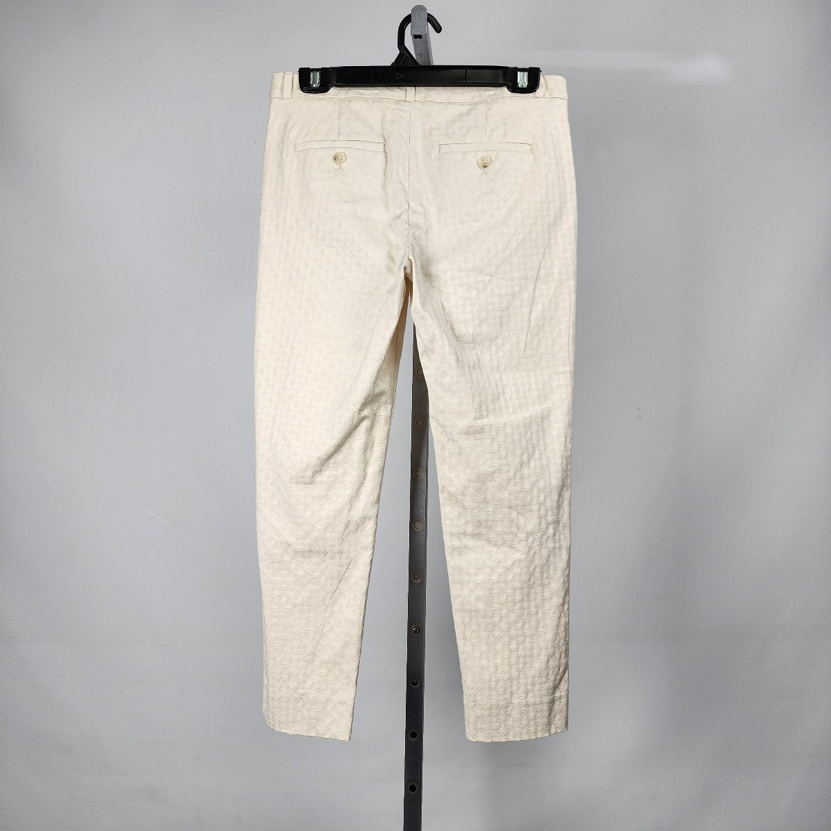 Banana Republic The Avalon Pant Cotton Cream Cropped Pants Size 4