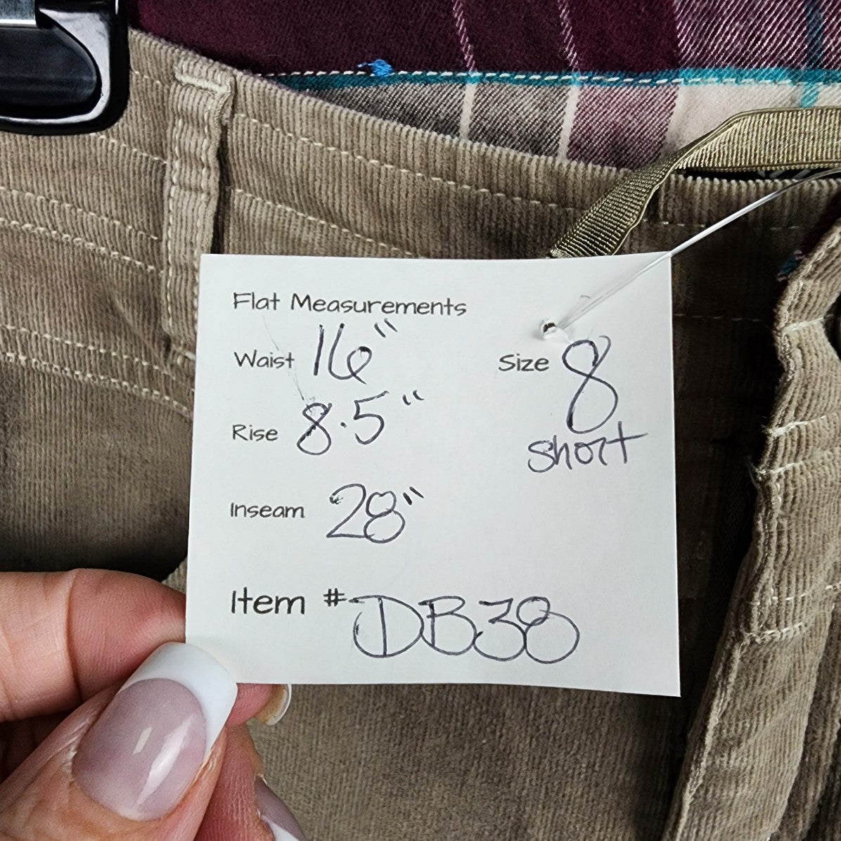 Kuhl Grey Cotton Corduroy Pants Size 8 Short
