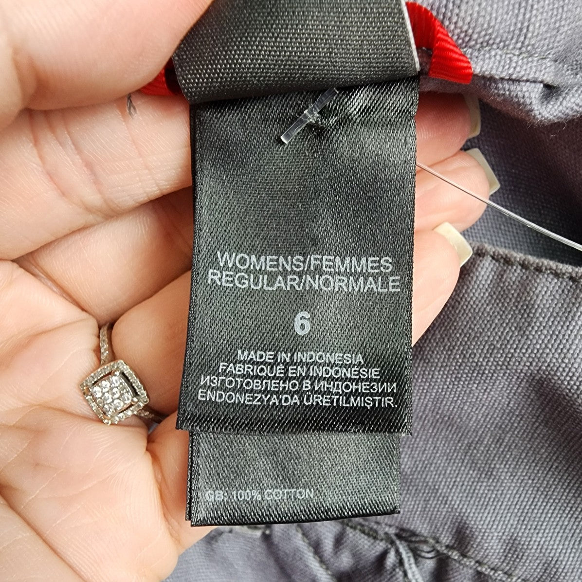 The North Face Grey Cotton Shorts Size 6
