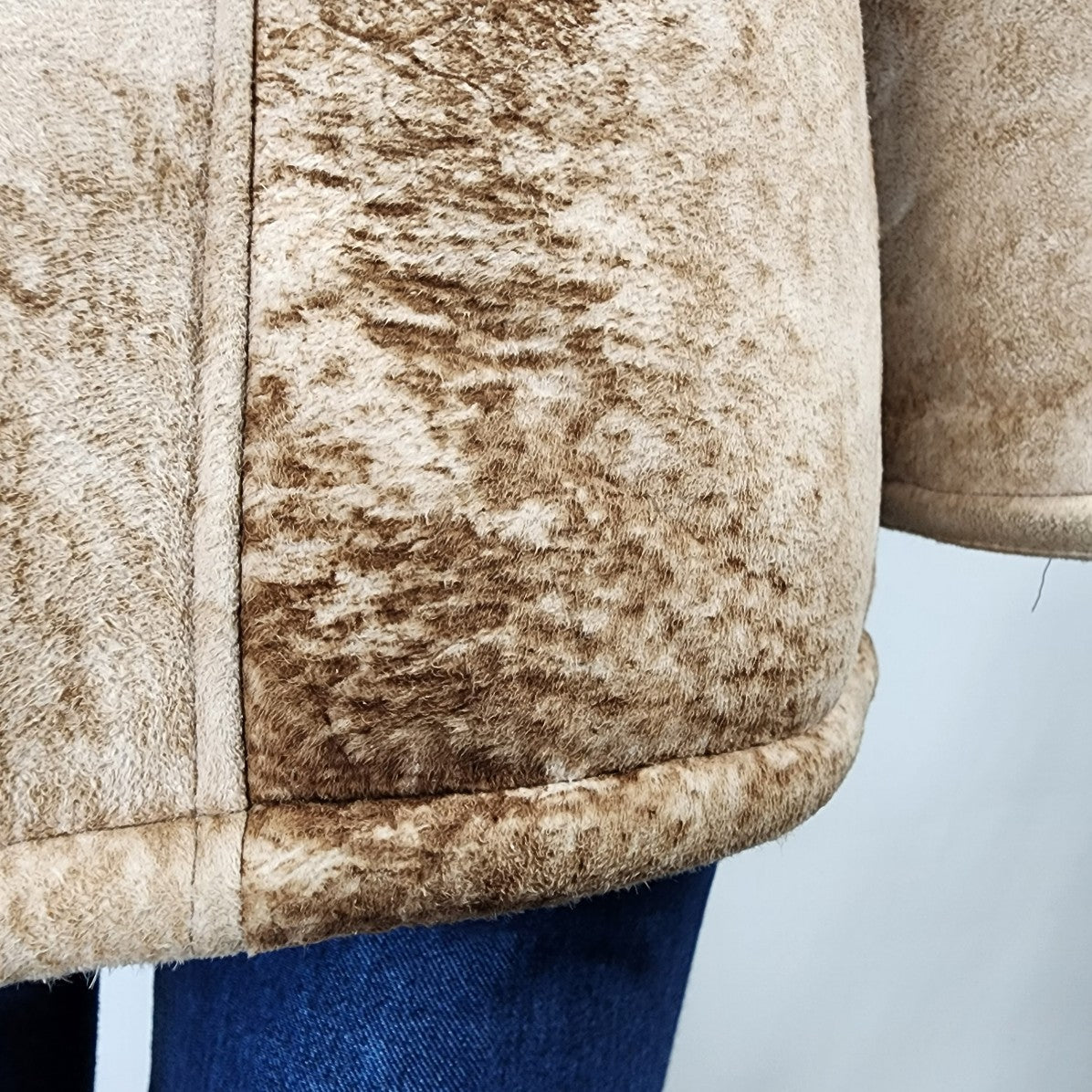Vintage Marquis of London Natural Sheep Skin Coat Size S/M