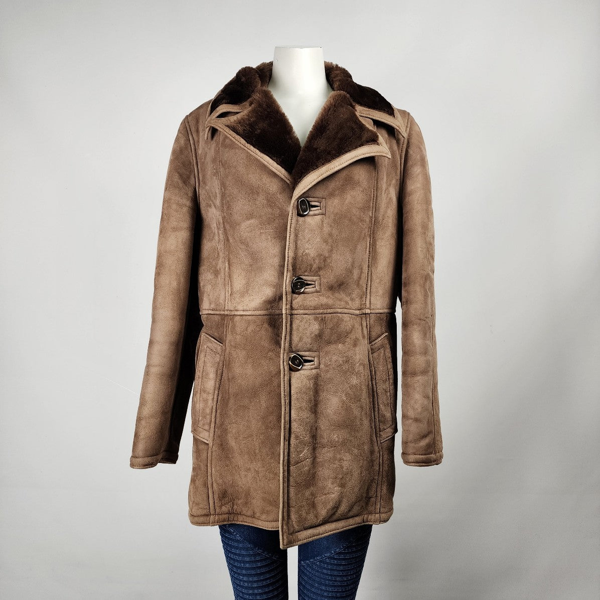 Vintage Champs Elysee Sheep Skin Coat Size M/L