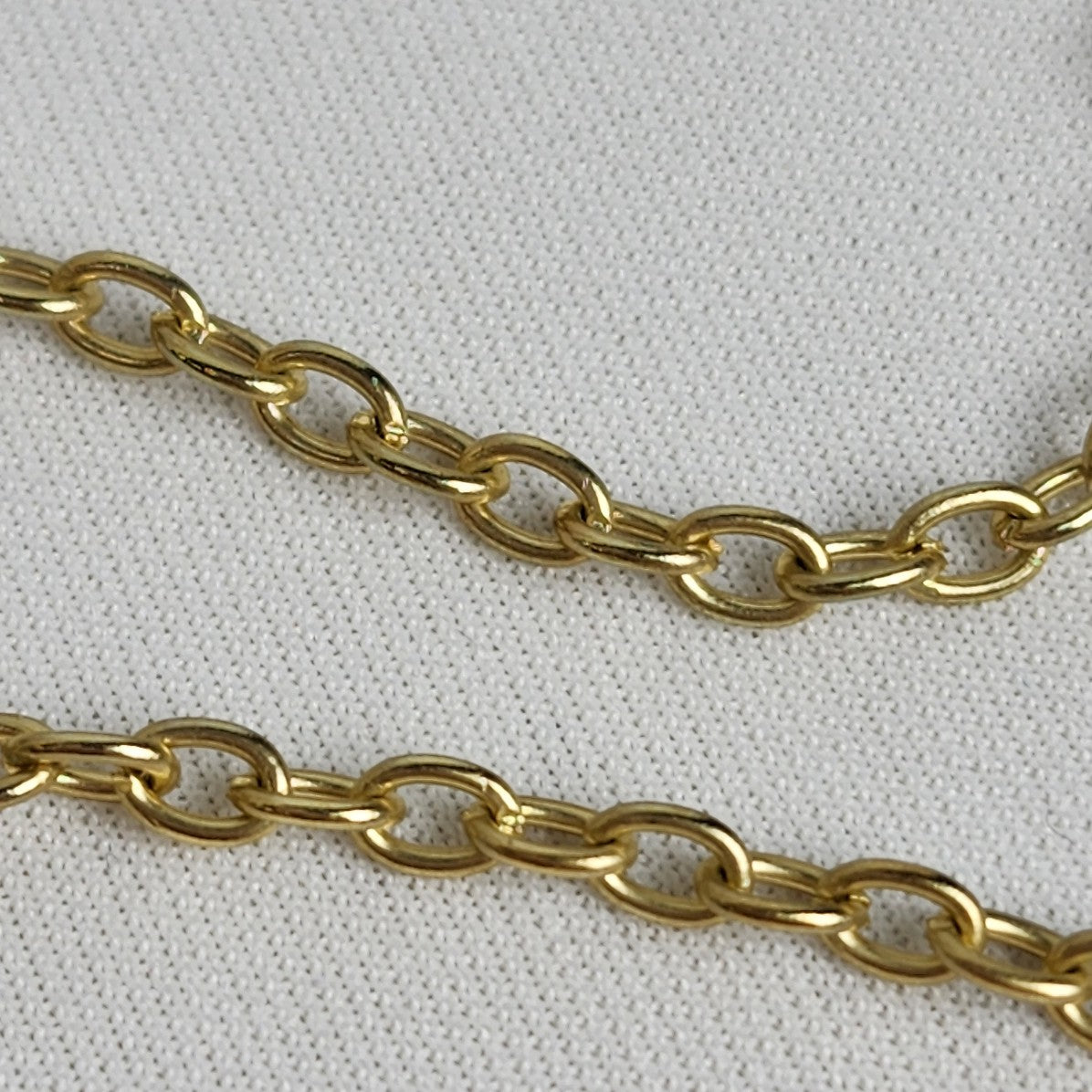 Gold Wire Pendant Beaded Chain Necklace