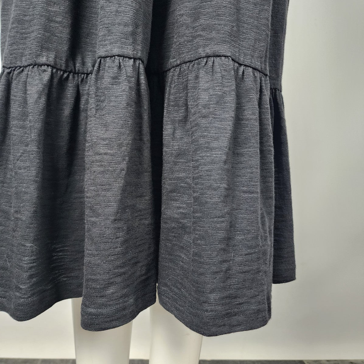 Orientique Naturally Australian Black Cotton Midi Dress Size S