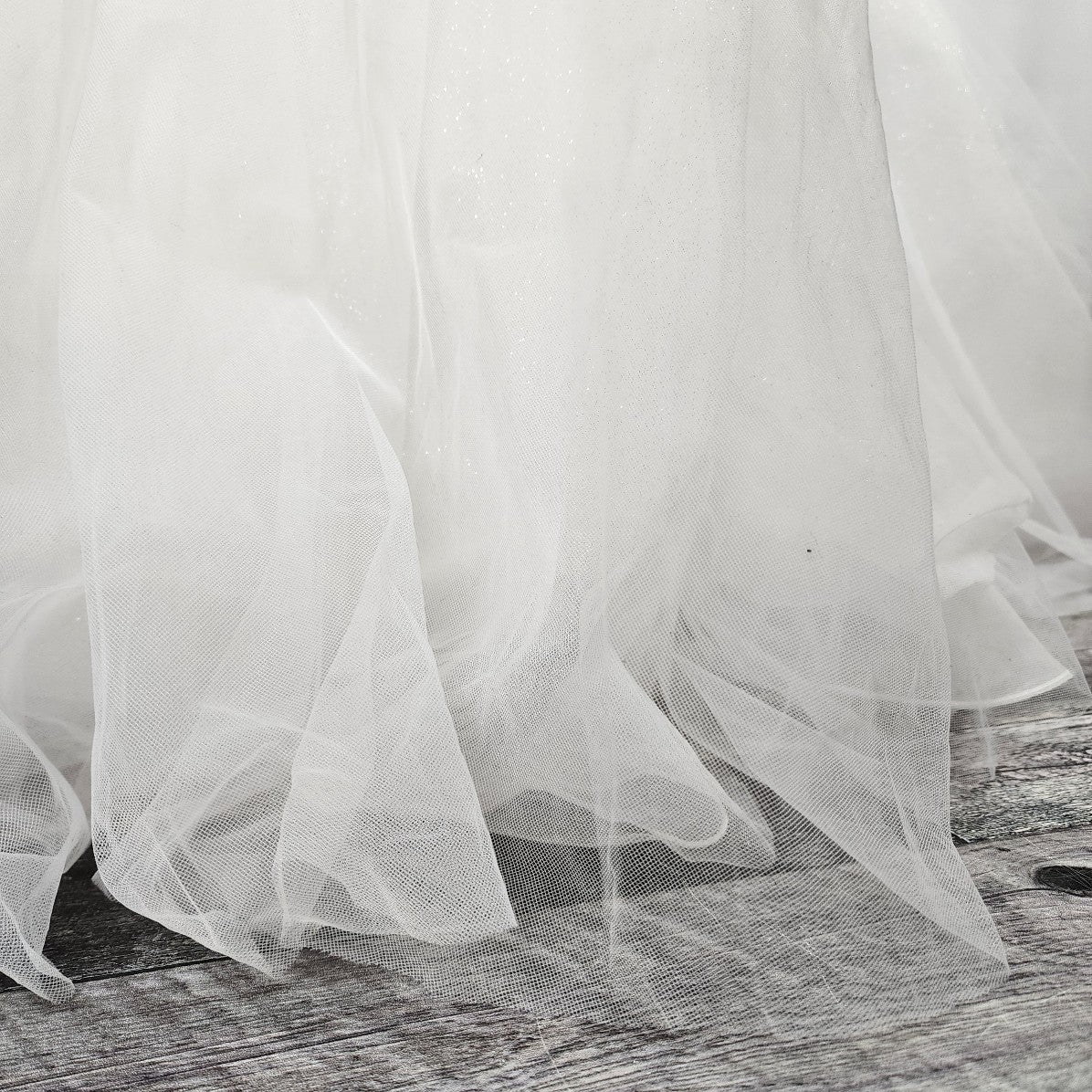 Rebecca Ingram White Lace Beaded Bodice Tulle Wedding Gown Size 18