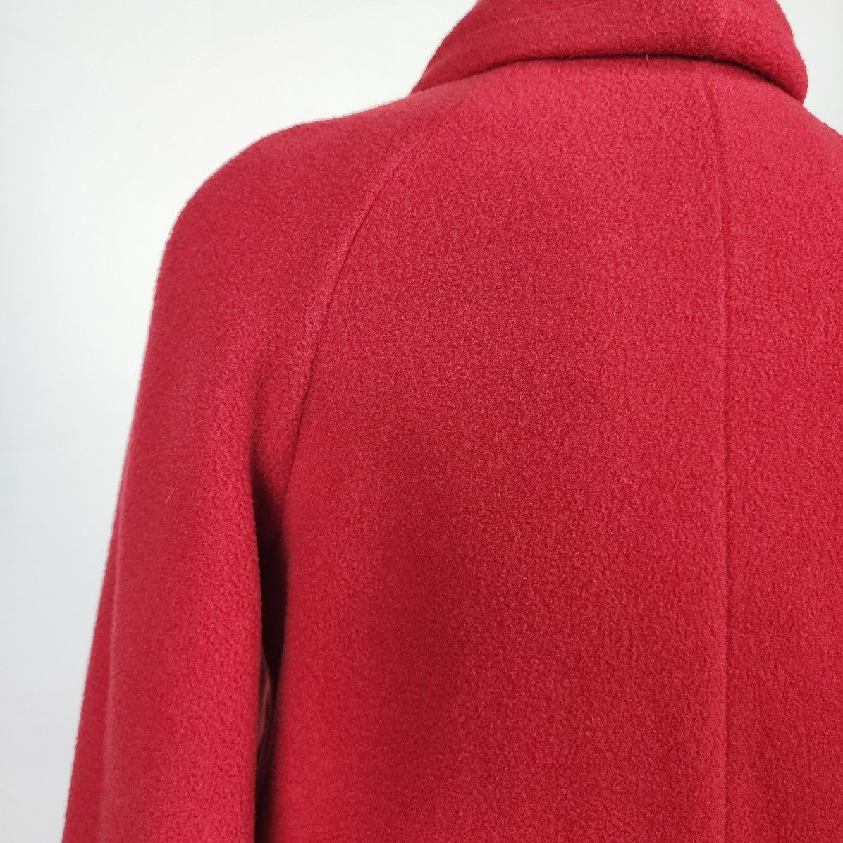 GG Sport Red Fleece Long Button Jacket Size XL