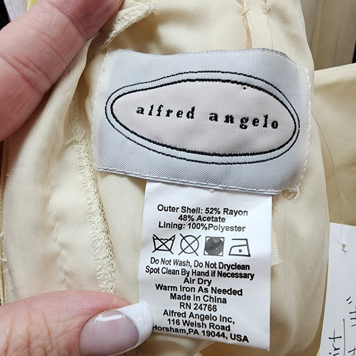 Alfred Angelo Yellow Sequined Two Piece Event Dress Size S