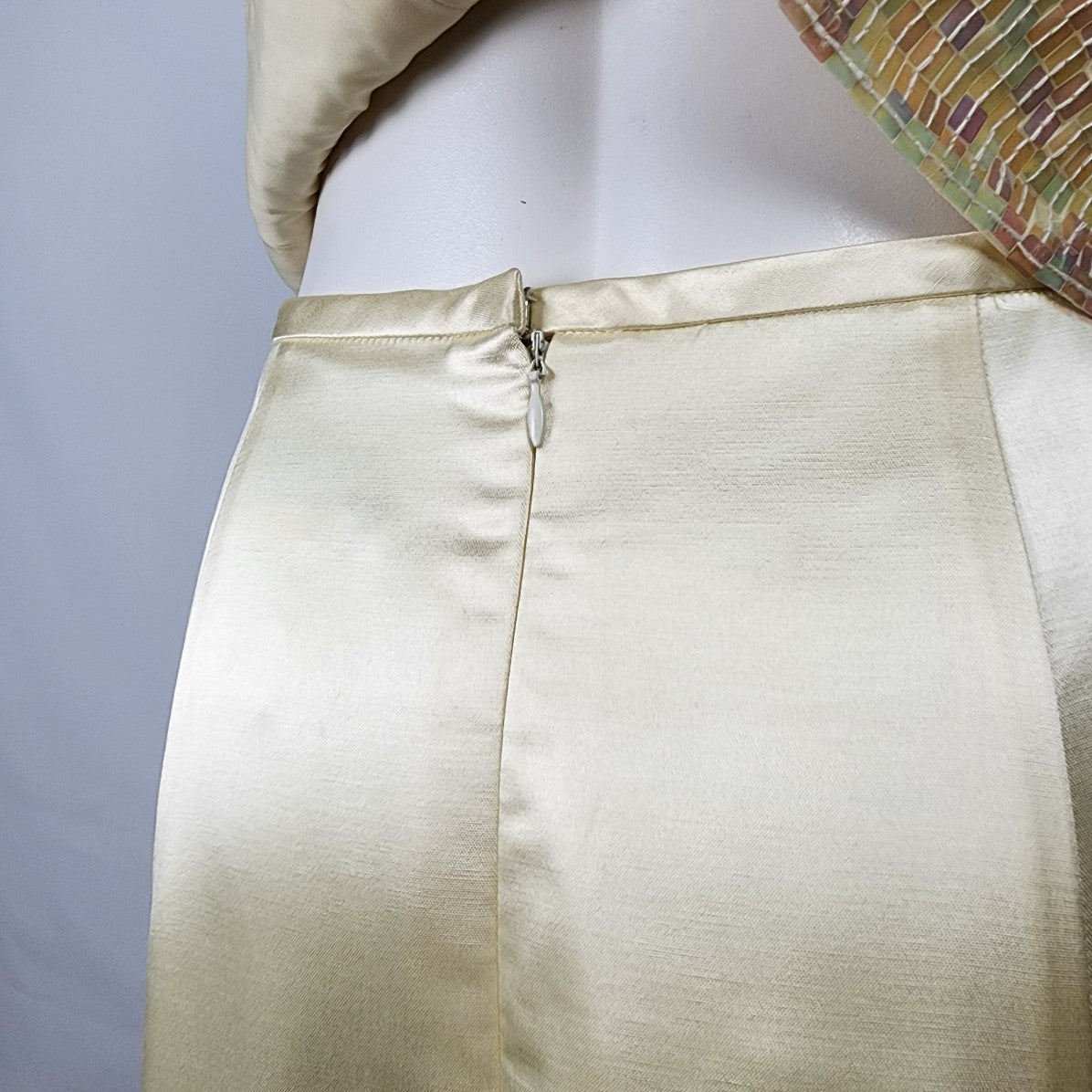 Alfred Angelo Yellow Sequined Two Piece Event Dress Size S