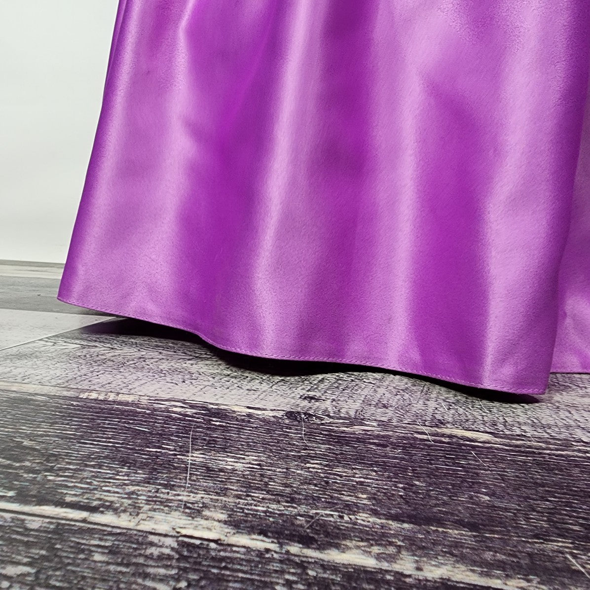 Rachel Allan Purple Lace Satin Beaded Grad Gown Size S/M