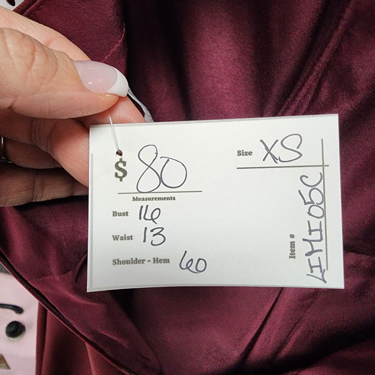 For Her and For Him Burgundy Halter Neck Bridesmaids Dress Size XS