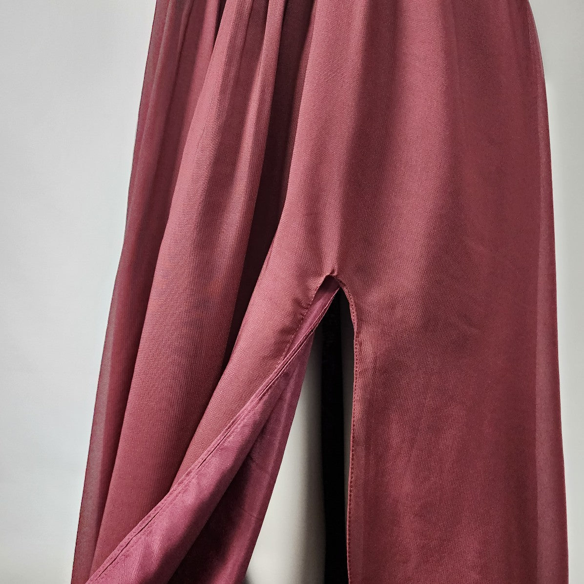 For Her and For Him Burgundy Halter Neck Bridesmaids Dress Size XS