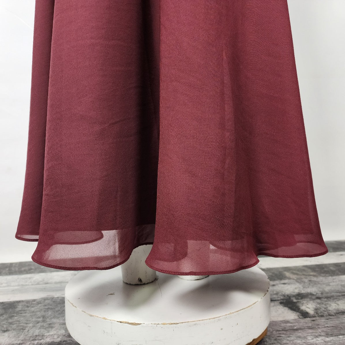 For Her and For Him Burgundy Halter Neck Bridesmaids Dress Size XS