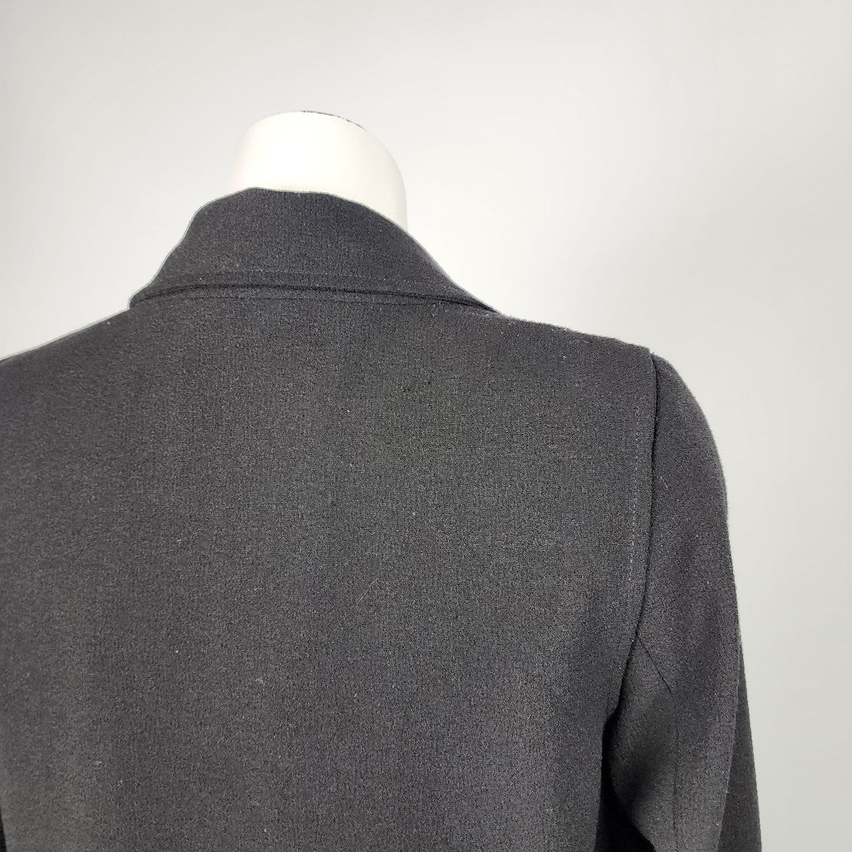 Wilfred Black Crepe Mayet Cross Button Jacket Blazer Size S