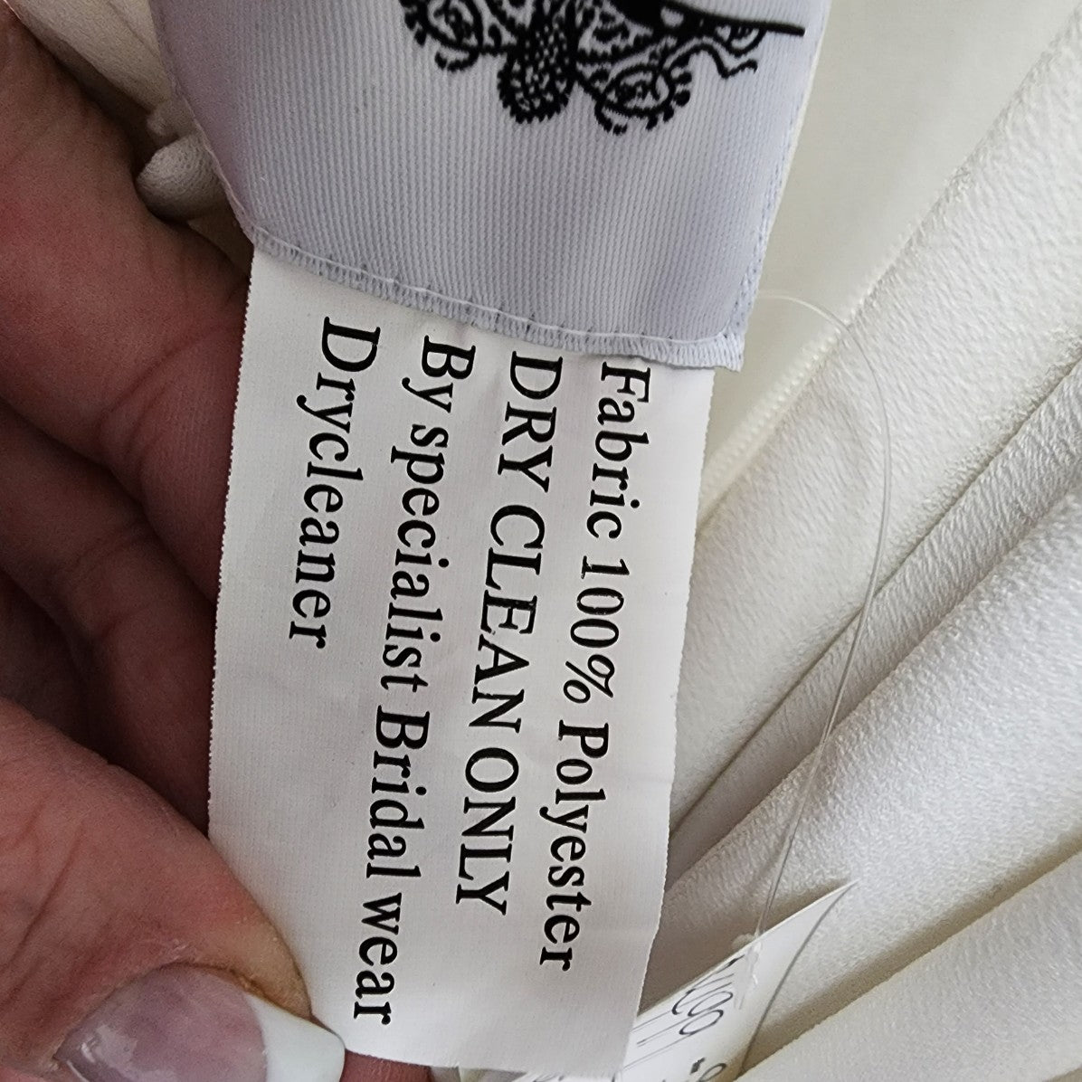 Stella York Crepe Beaded Lace Wedding Dress Size XS