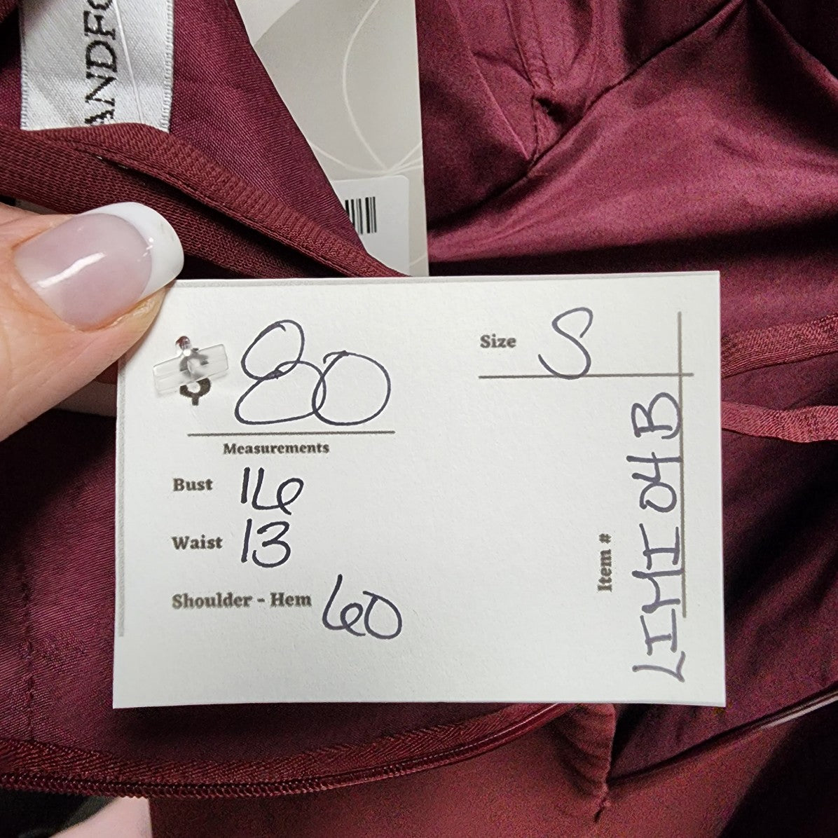 For Her and For Him Burgundy Halter Neck Bridesmaid Dress Size XS