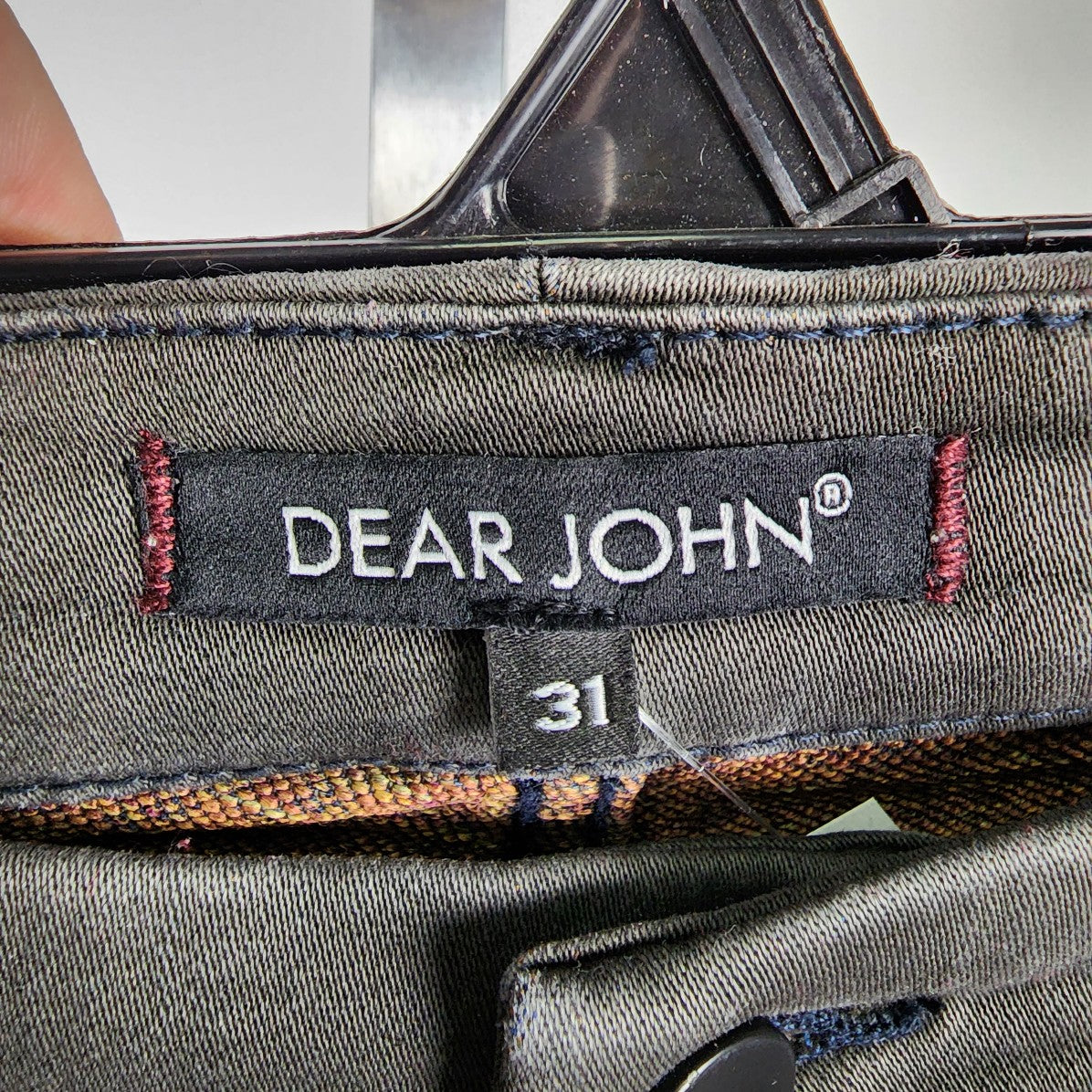 Dear John Joyrich Comfort Skinny Grey Distressed Jeans Size 31