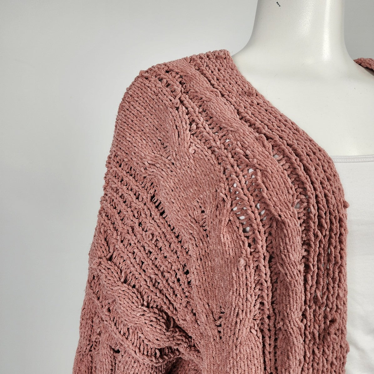 Love Tree Pink Soft Knit Cardigan Size M
