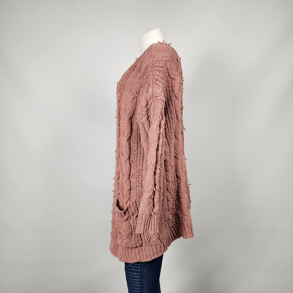 Love Tree Pink Soft Knit Cardigan Size M