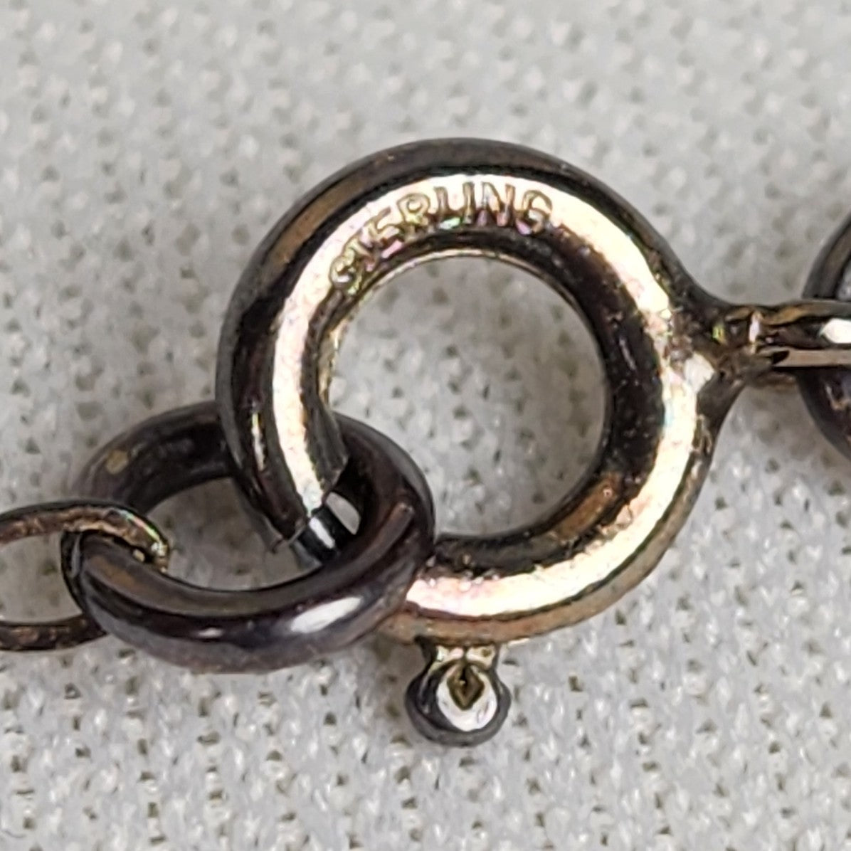 Vintage 925 Sterling Silver Scottish Heathergems Wood Pendant Necklace