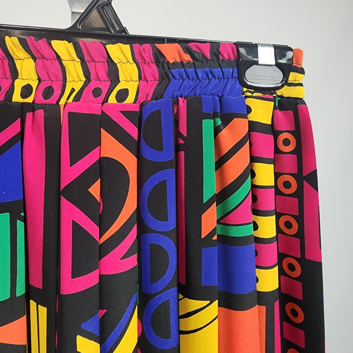 Vintage Eric Ryan Sport Pleated Bright Graphic Print Skirt Size 6