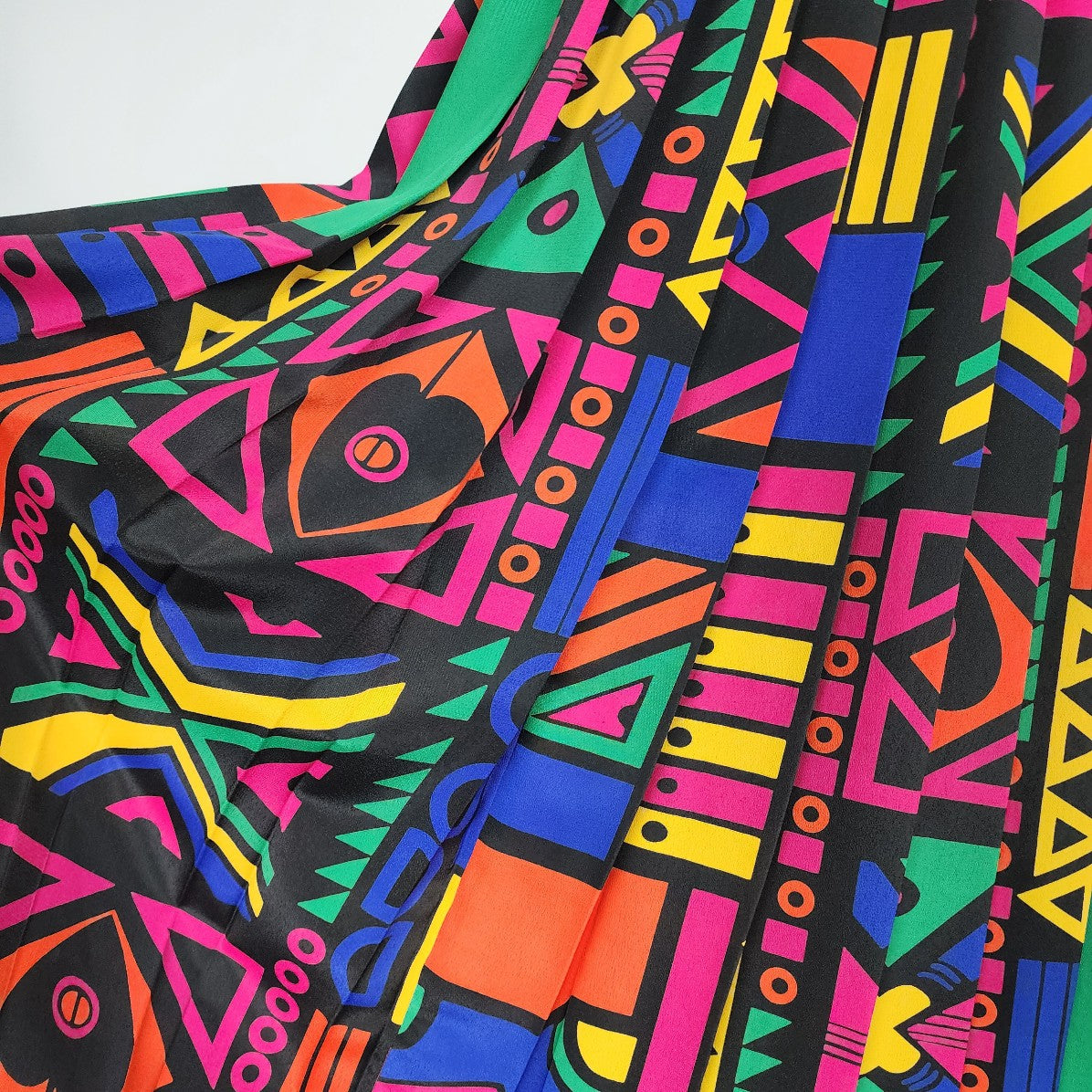 Vintage Eric Ryan Sport Pleated Bright Graphic Print Skirt Size 6