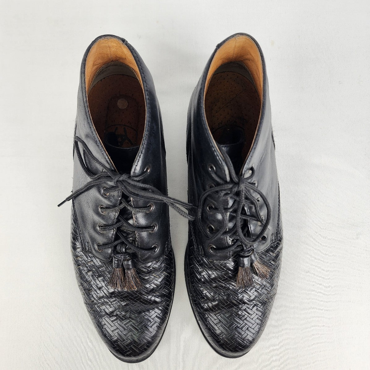 Ariat Black Leather Lace Up Boots Size 7.5
