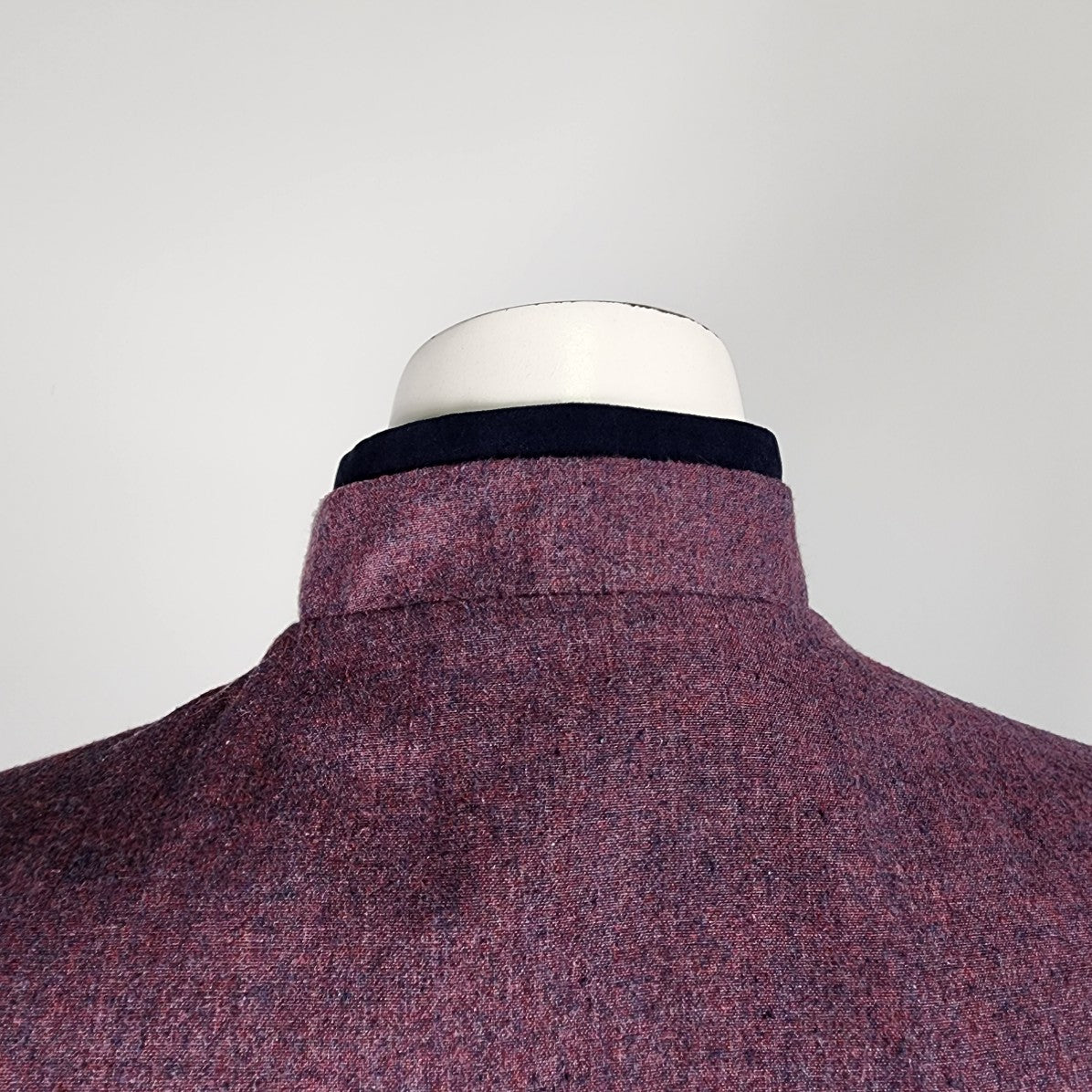 Alvina Purple Cotton Snap Front Shirt Dress Size M