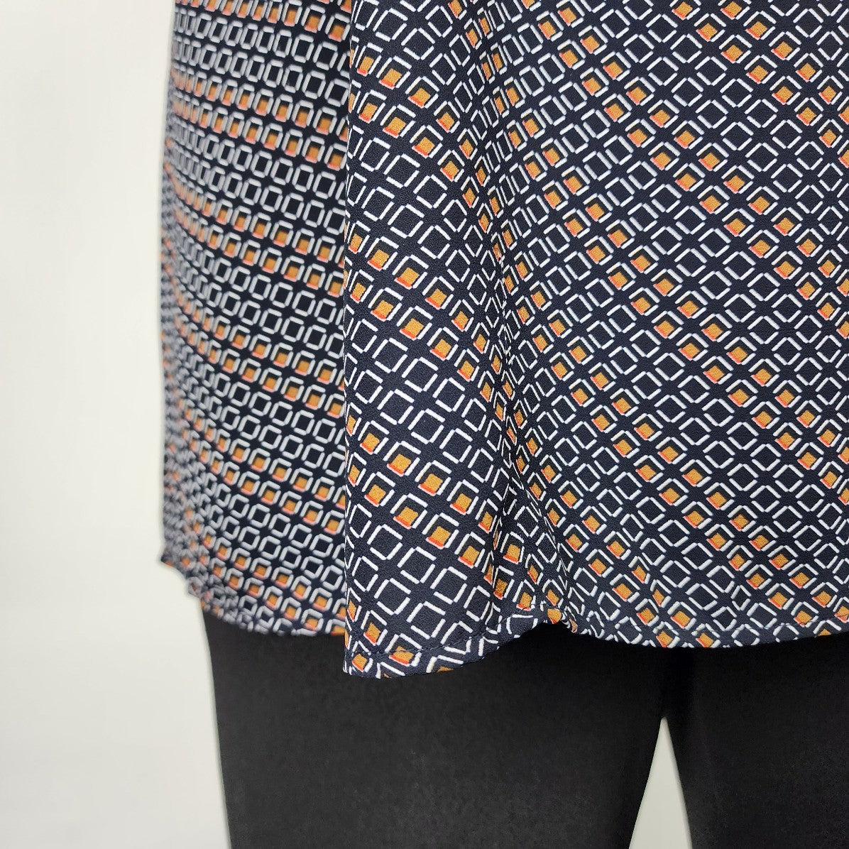 In Every Story Navy & Brown Top Size 3X