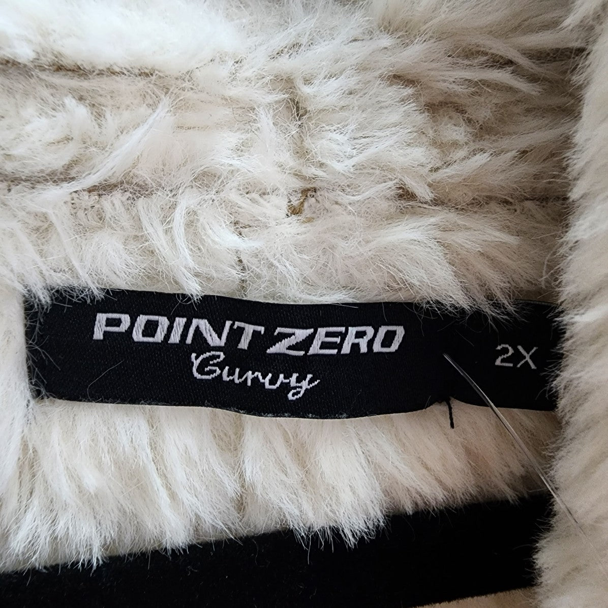 Point Zero Faux Fur Brown Vest Size 2X