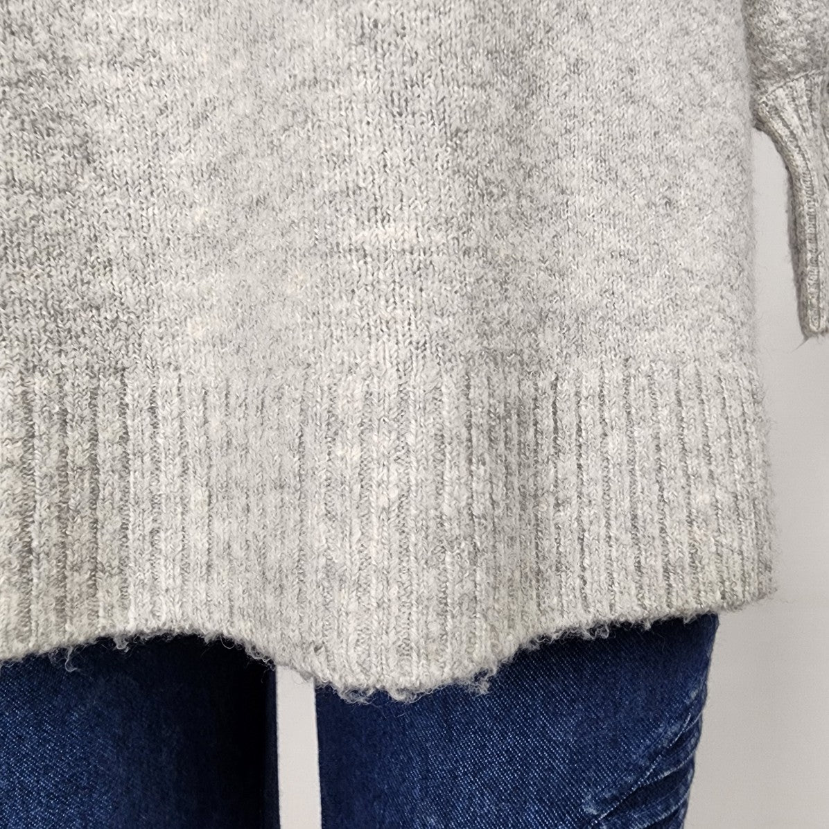 Only Grey Soft Knit Oversize Sweater Size L