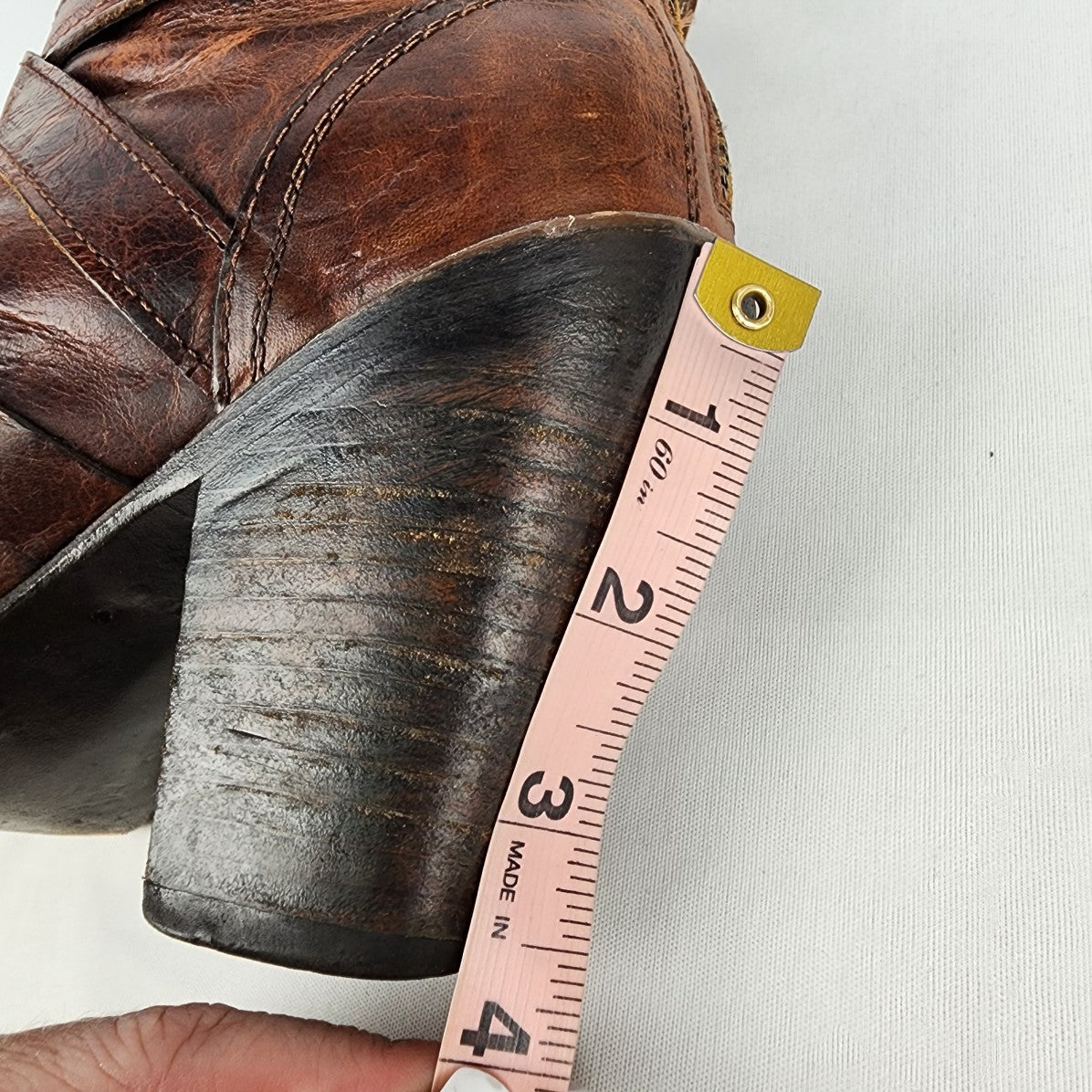 Freebird Joker Brown Leather Peep Toe Booties Size 9