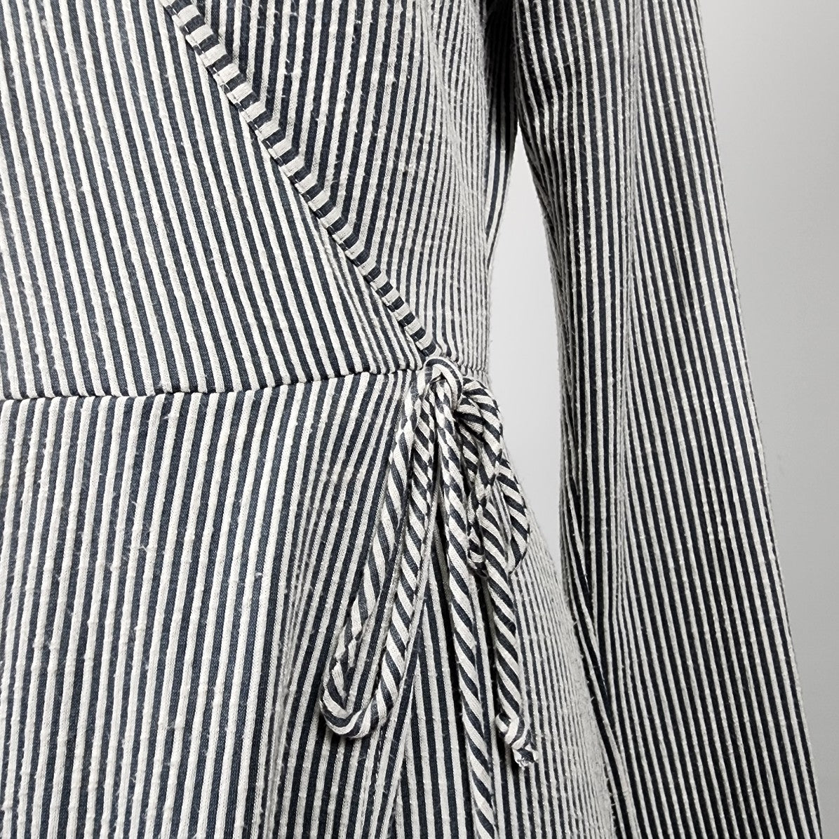 Caution To The Wind Striped Midi Dress Size M