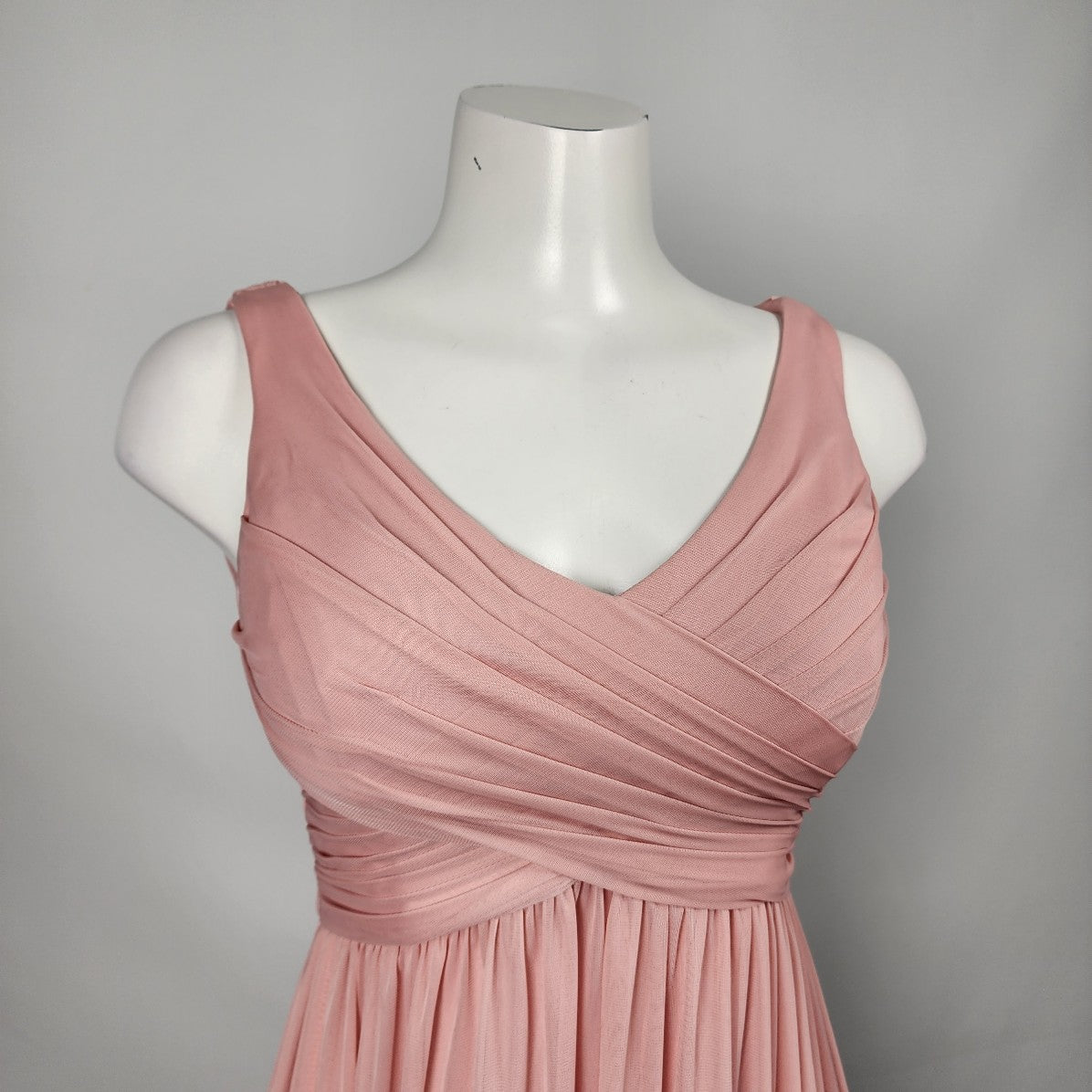 Celebrate Pink Chiffon Long Bridesmaids Event Dress Size S