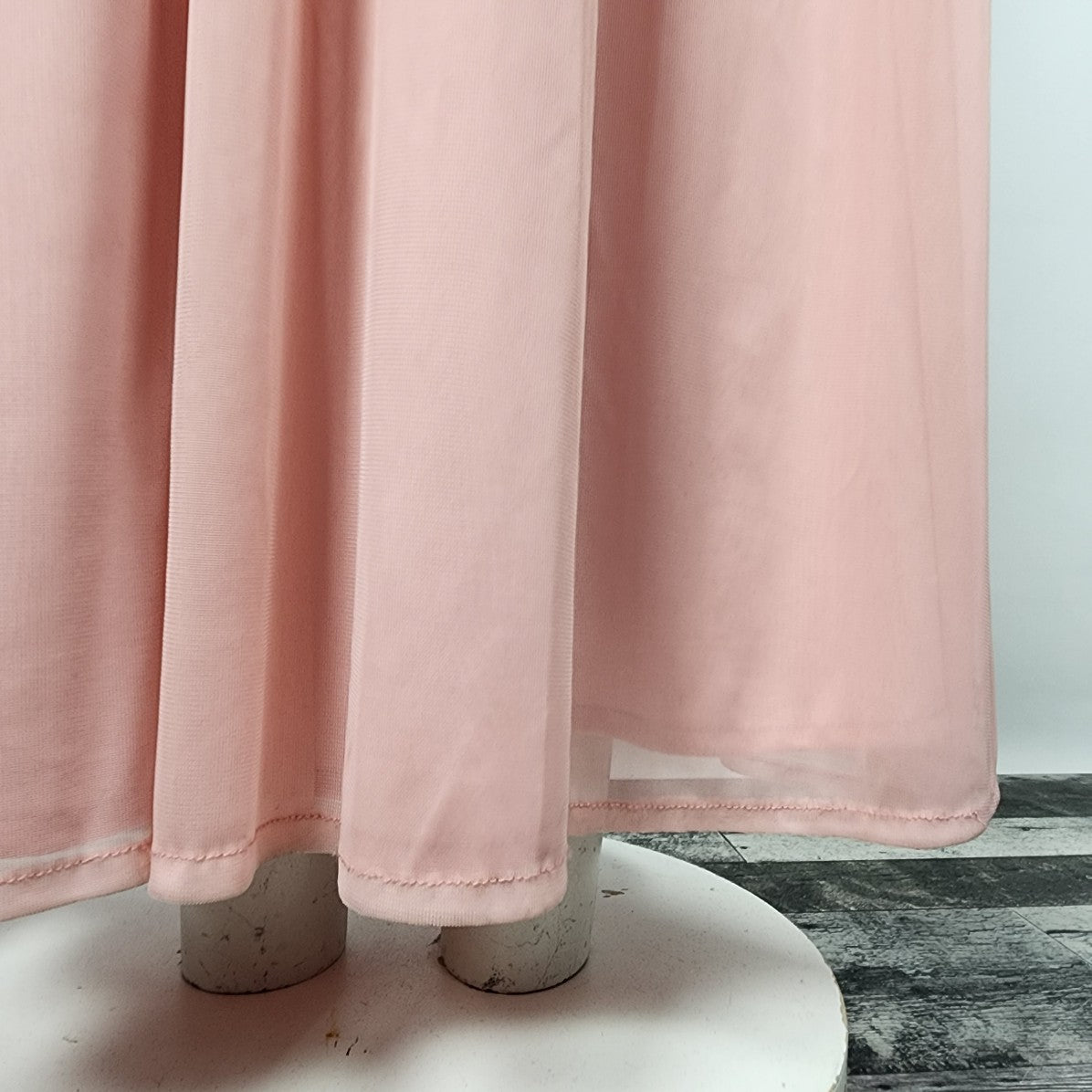 Celebrate Pink Chiffon Long Bridesmaids Event Dress Size S