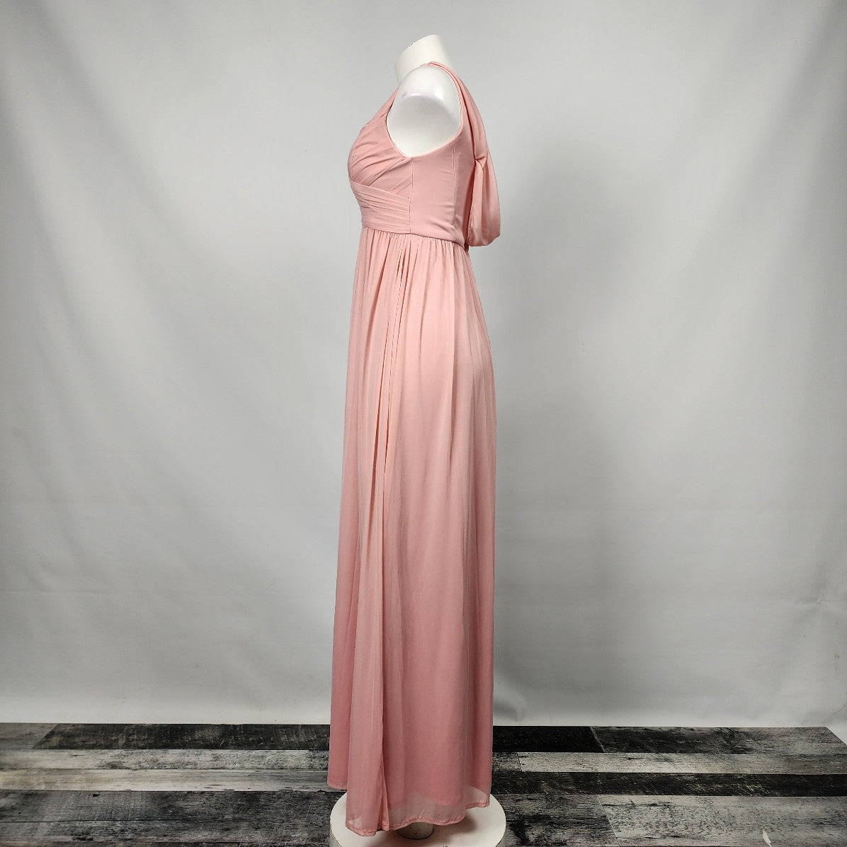 Celebrate Pink Chiffon Long Bridesmaids Event Dress Size S