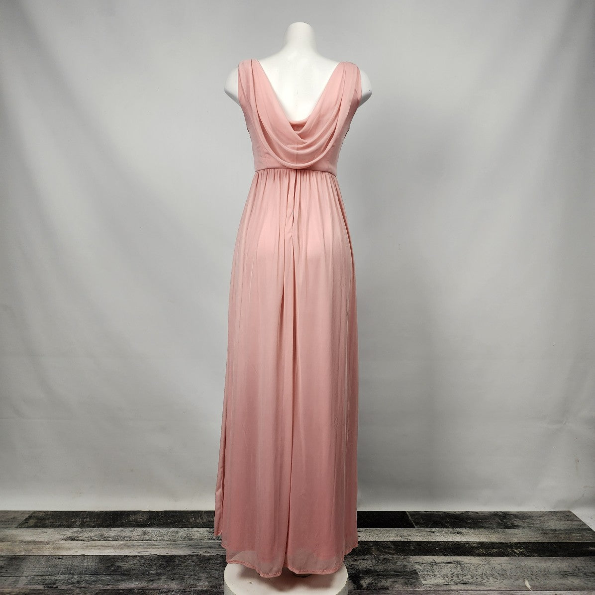 Celebrate Pink Chiffon Long Bridesmaids Event Dress Size S