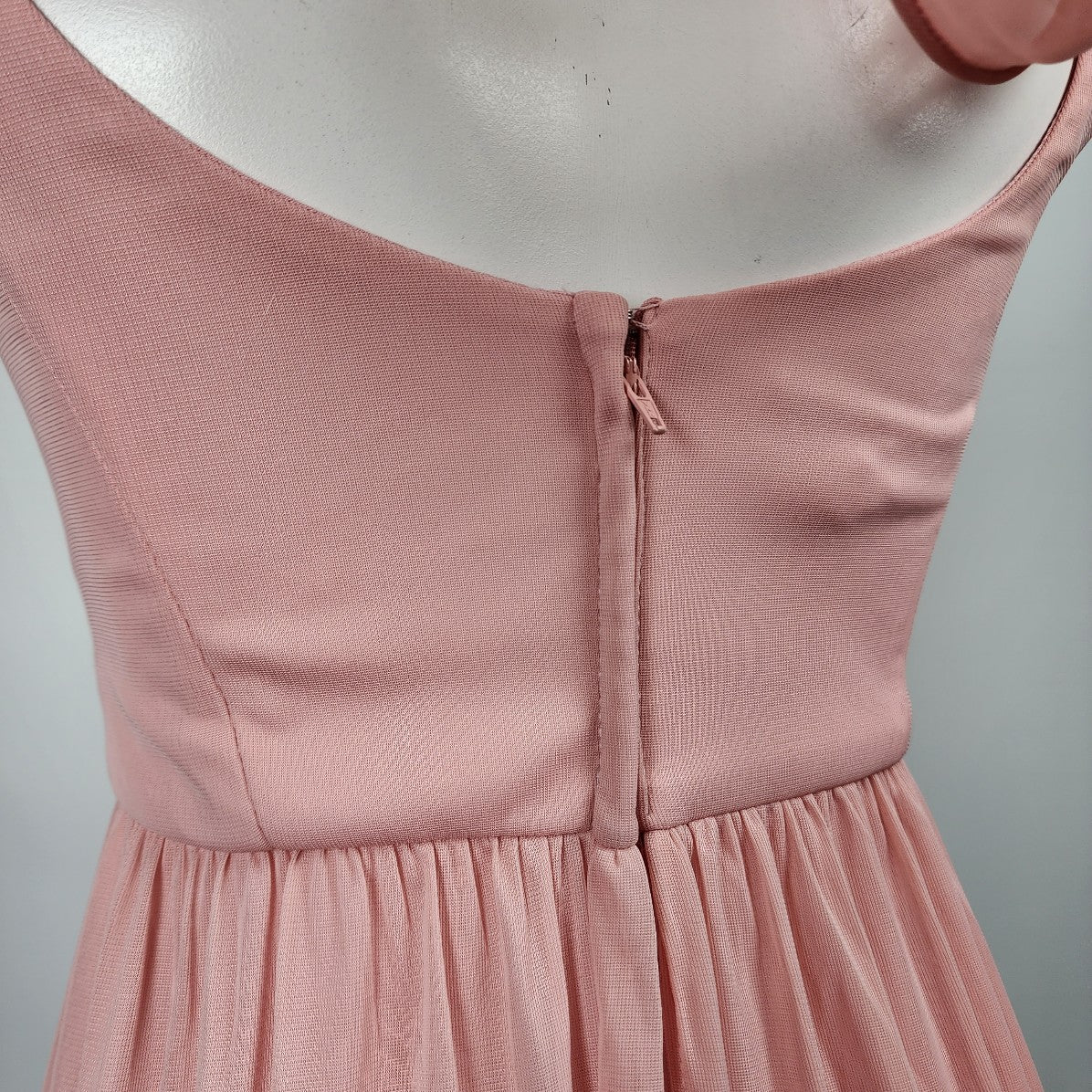 Celebrate Pink Chiffon Long Bridesmaids Event Dress Size S