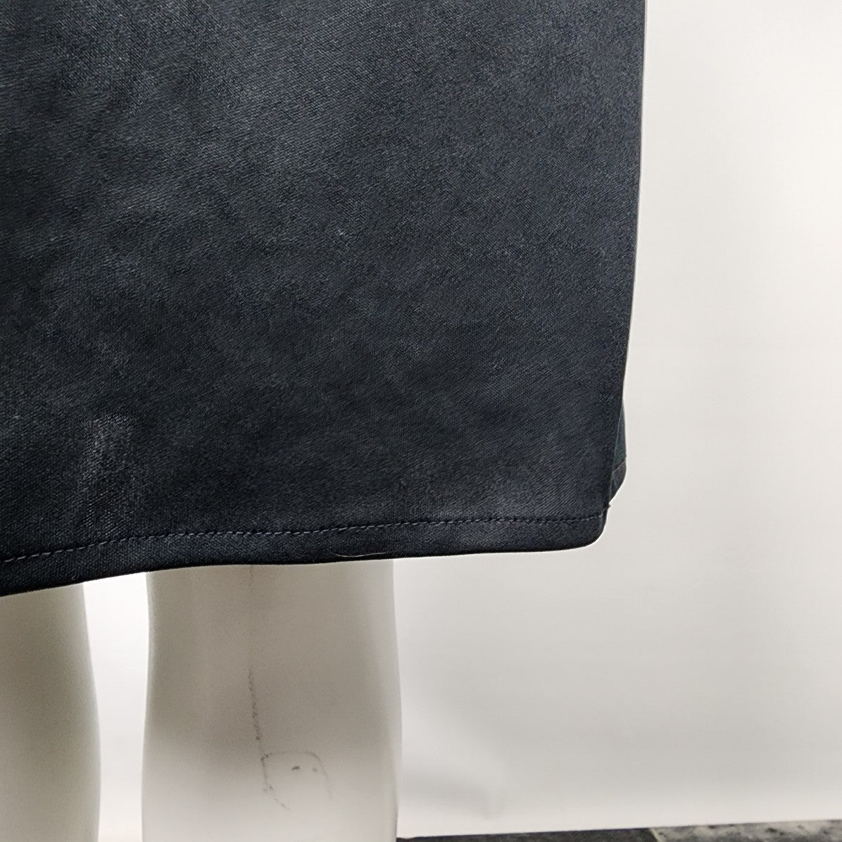 Vintage Black V Neck Ruched Sleeve Fit & Flare Dress Size S