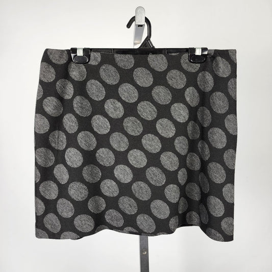 Jacob Black Polka Dot Mini Skirt Size 12