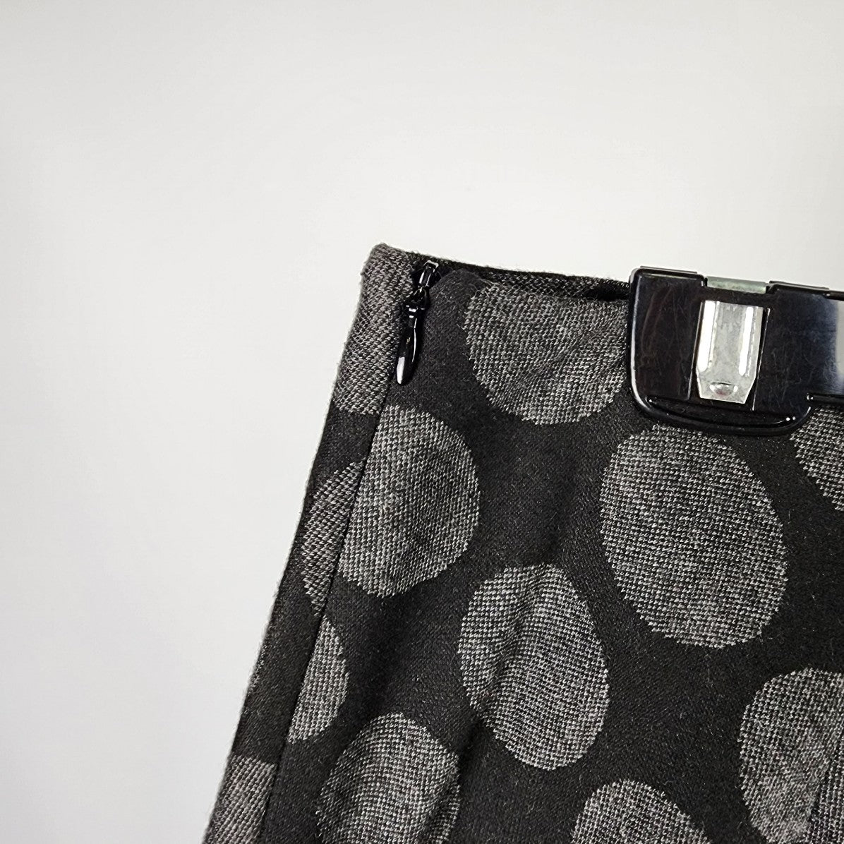 Jacob Black Polka Dot Mini Skirt Size 12
