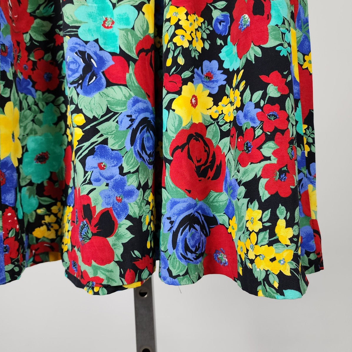 Principles Colorful Floral Midi Skirt Size S/M