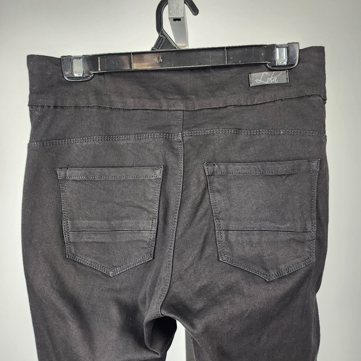 Lola Jeans Black Sequined Stretchy Jeans Size 8