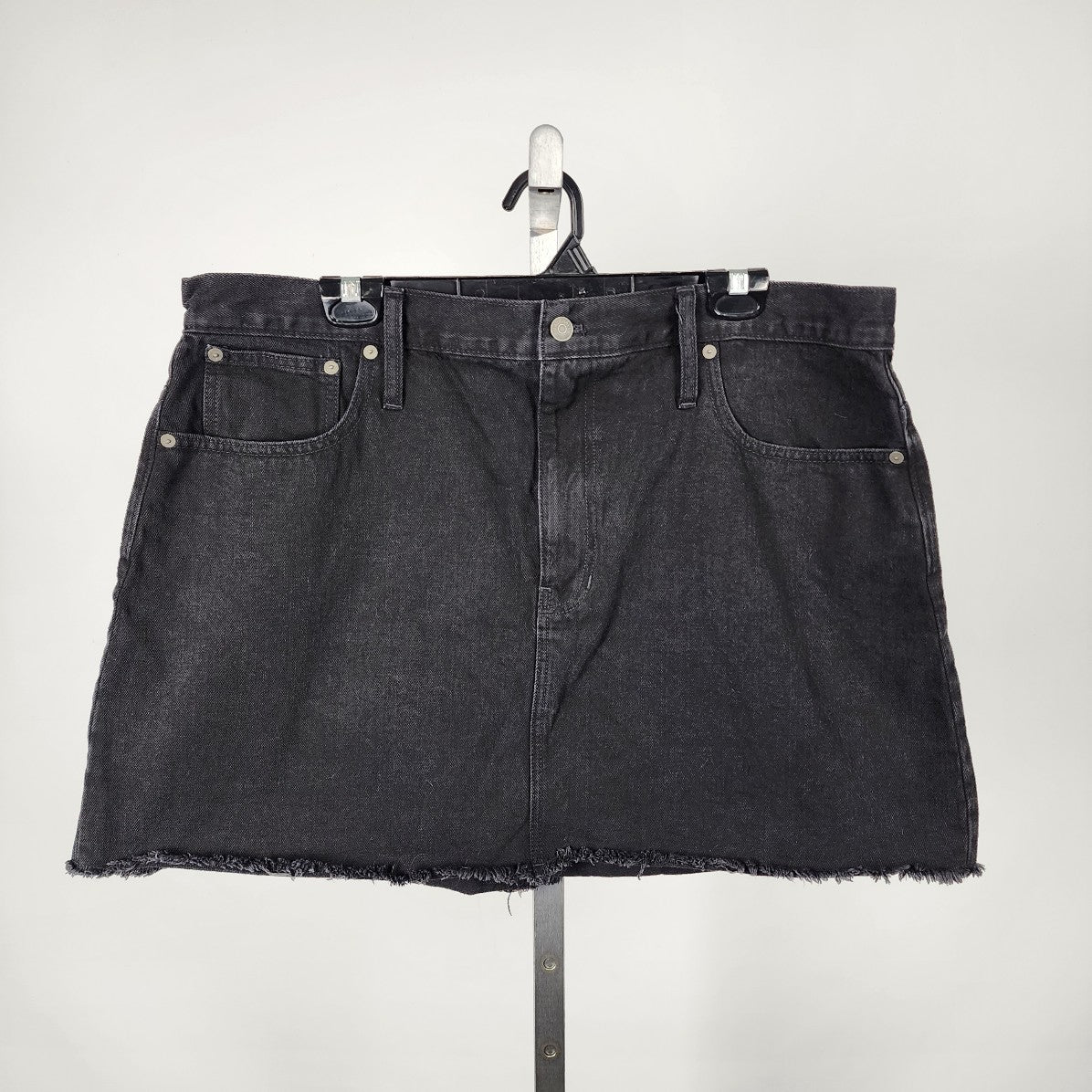 Madewell Black Denim Mini Skirt Size 34