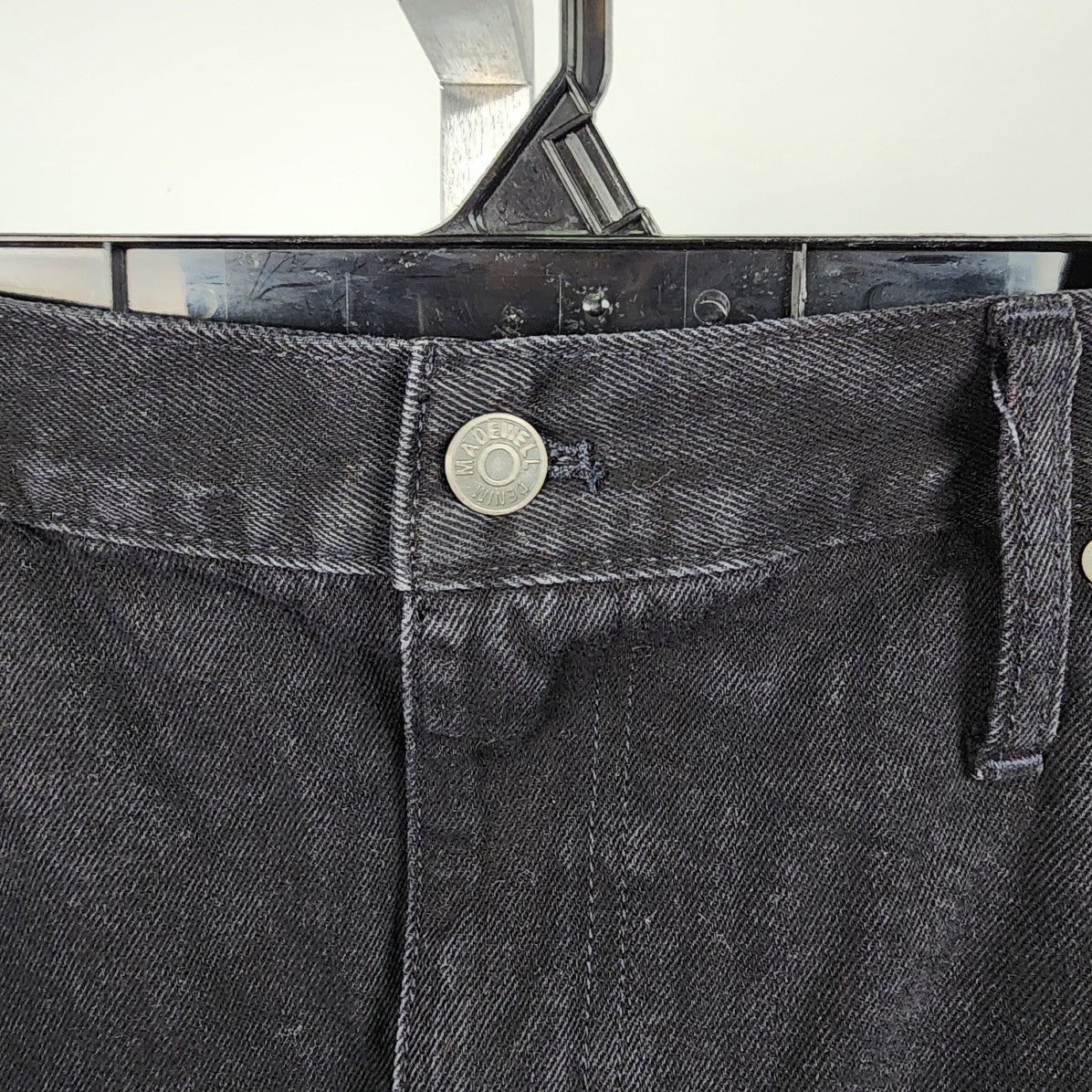 Madewell Black Denim Mini Skirt Size 34