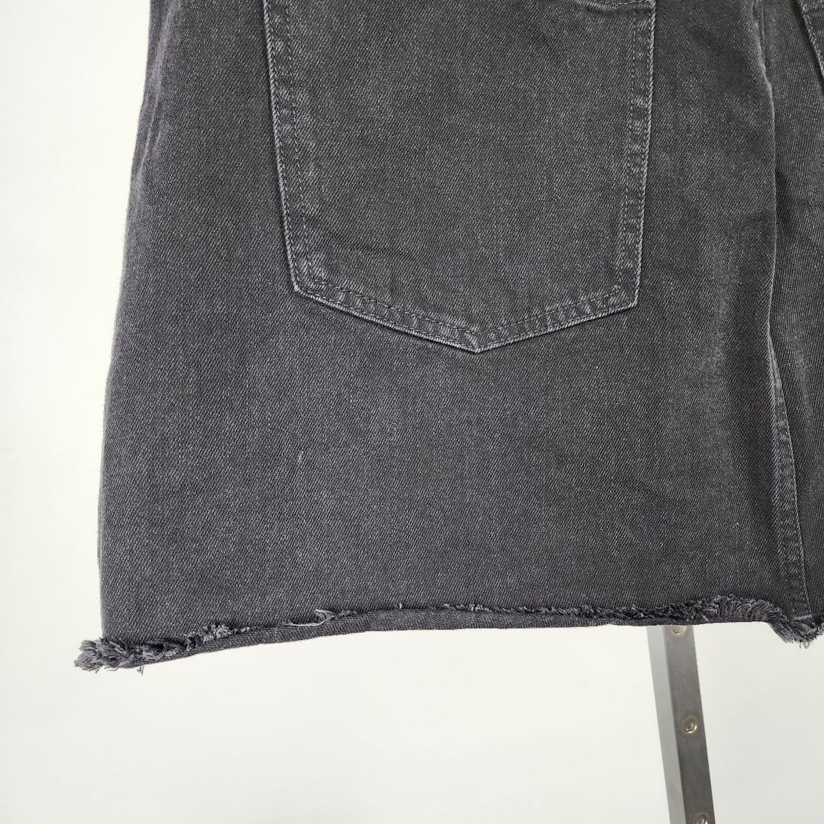 Madewell Black Denim Mini Skirt Size 34