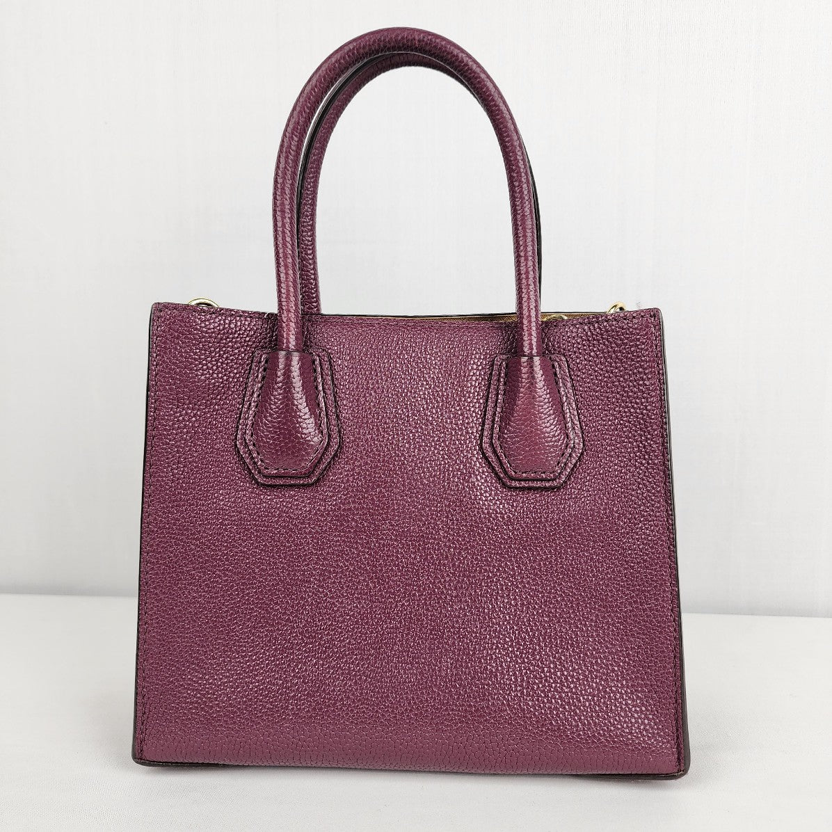 Michael Kors Mercer Mini Tote Purple Leather Purse
